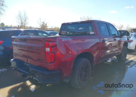 2021 Chevrolet Silverado 1500 4Wd Short Bed Custom Trail Boss z USA, uszkodzony, nr VIN 1GCPYCEF4MZ173074